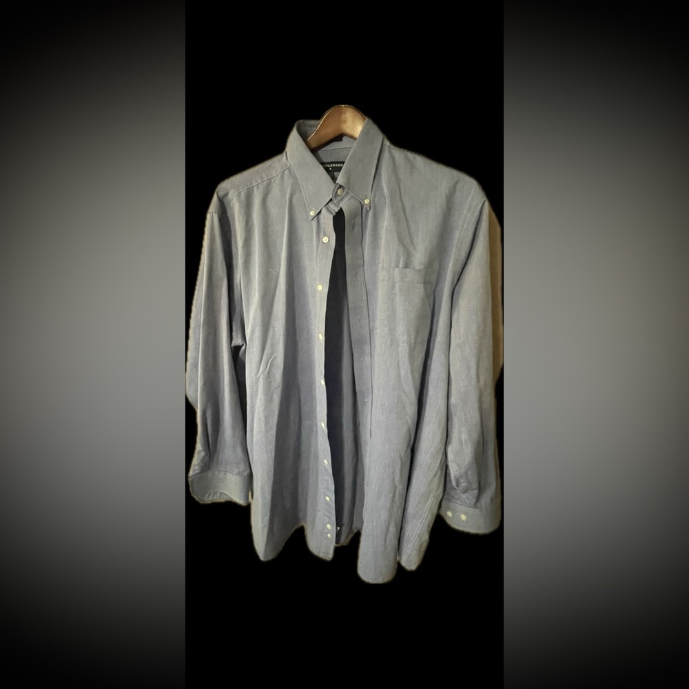 Tall Saddlebred Men's Button Down Blue Shirt